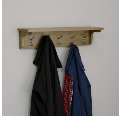 Homestyle Rustic Oak Coat Rack